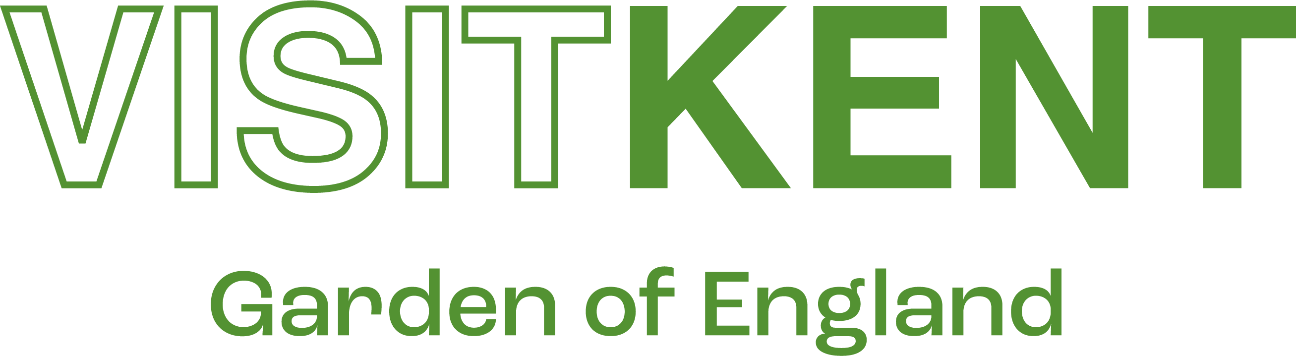 Visit Kent Horizontal Green Logo